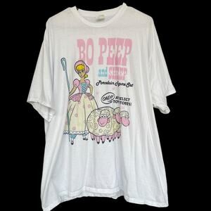 Disney Pixar Toy Story Bo Peep and Sheep Shirt Womens 3XL White Graphic T-Shirt
